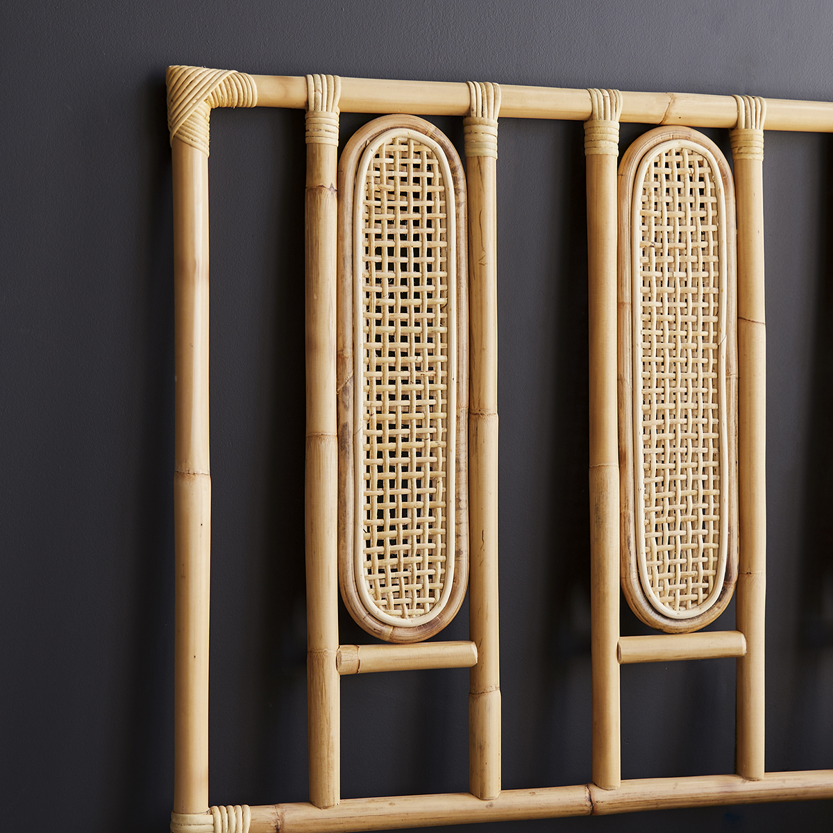 Paulette caned rattan Headboard 160 cm Paulette caned rattan Headboard 160 cm
