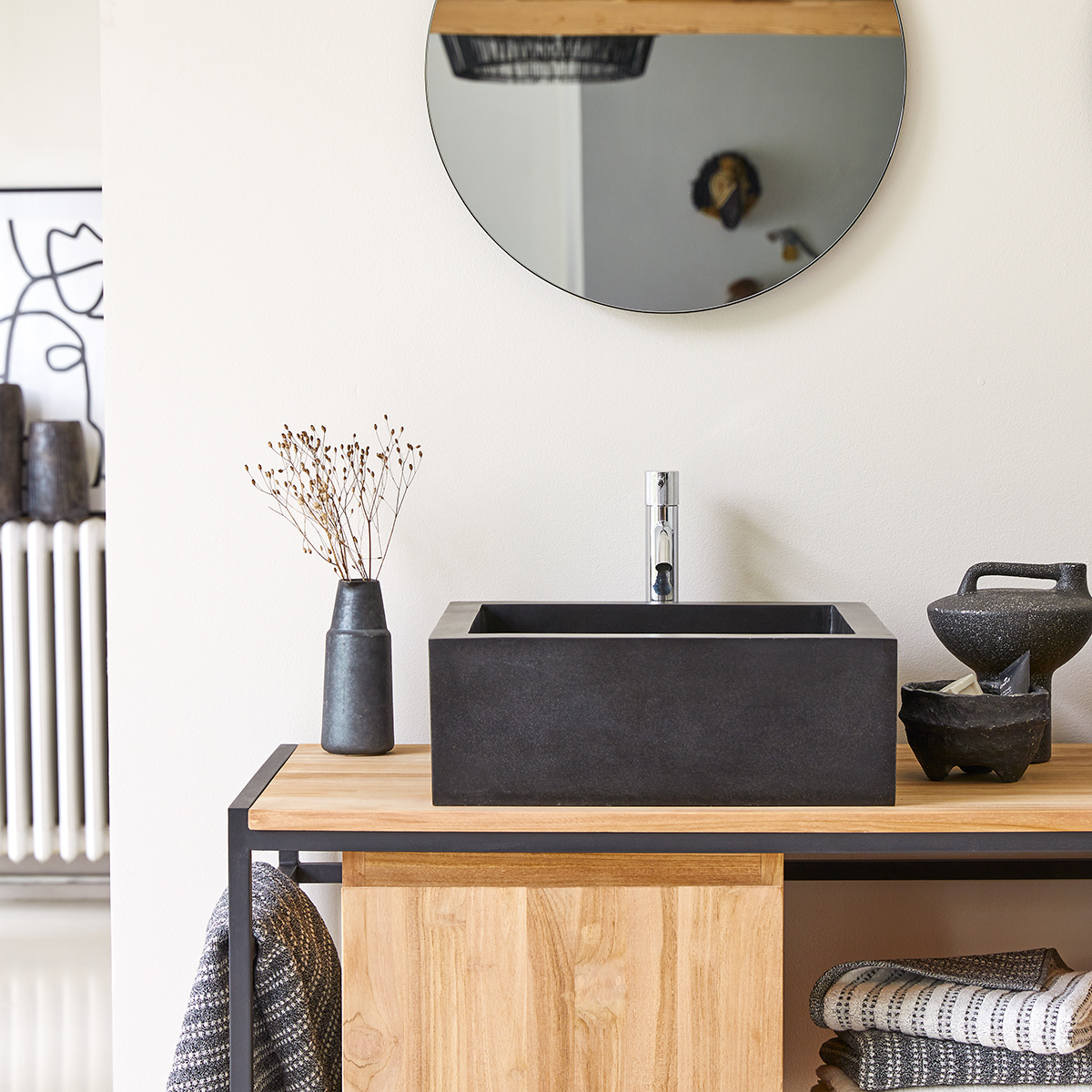 Pegase black terrazzo Washbasin Pegase black terrazzo Washbasin