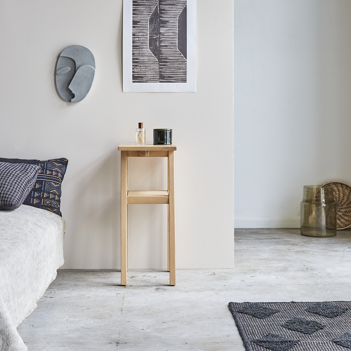 Pola high oak bedside table Pola high oak bedside table
