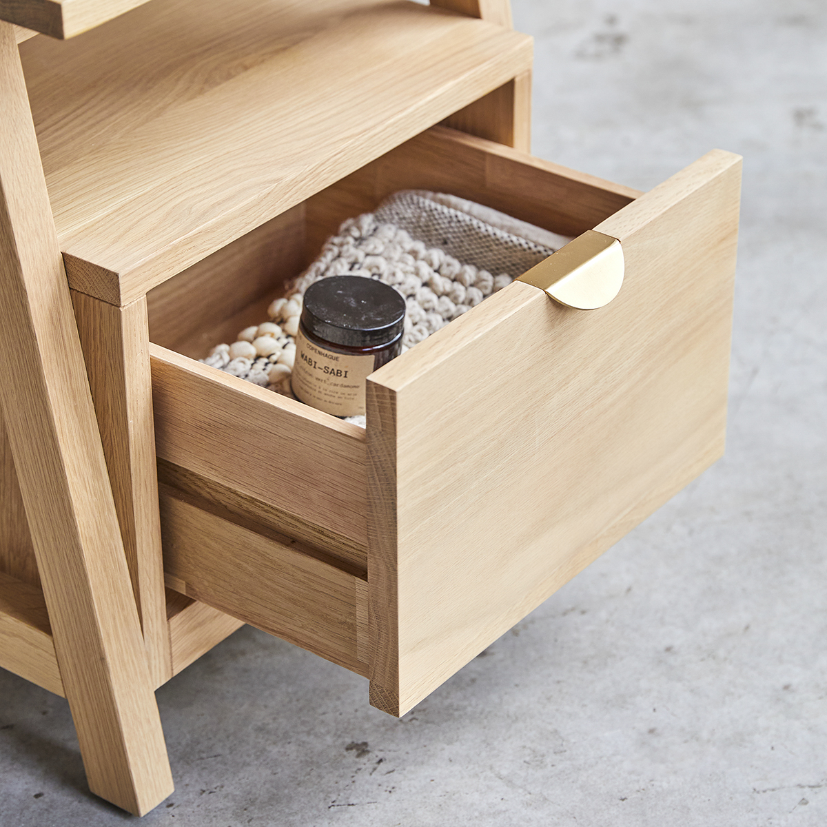 Pola solid oak bedside table Pola solid oak bedside table