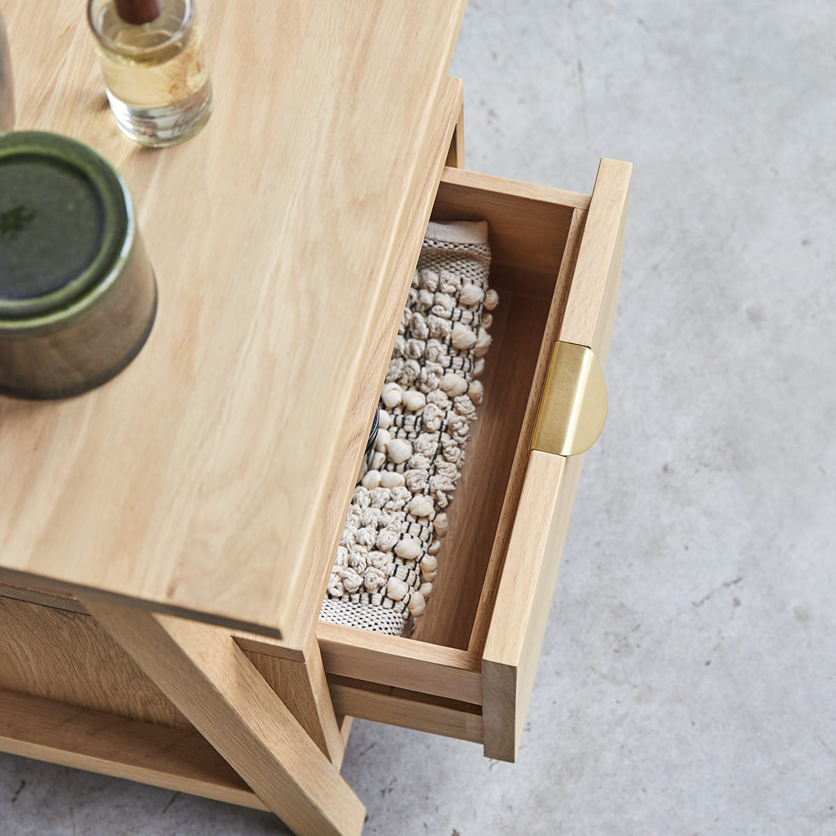 Pola solid oak bedside table Pola solid oak bedside table