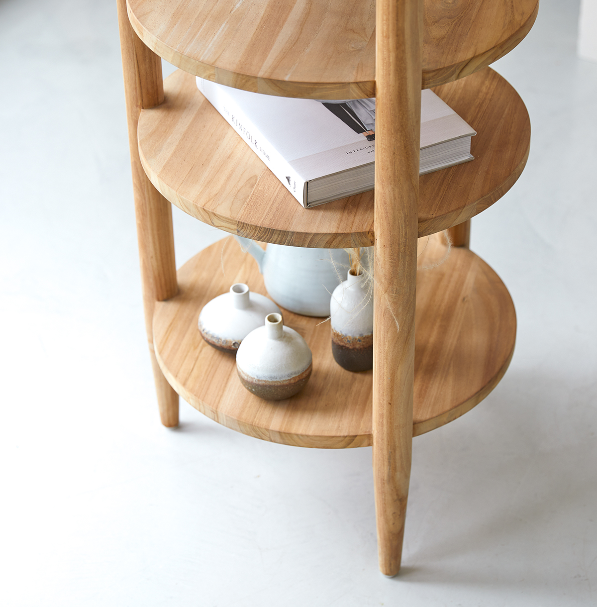Poline solid teak shelving unit 170 Poline solid teak shelving unit 170