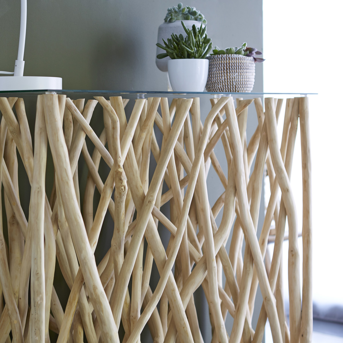 River solid teak Console table River solid teak Console table