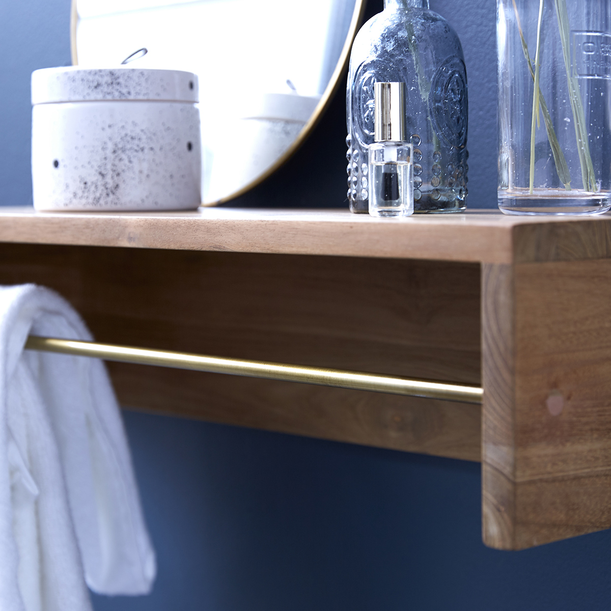Sasha solid teak Towel Rail 60 Sasha solid teak Towel Rail 60