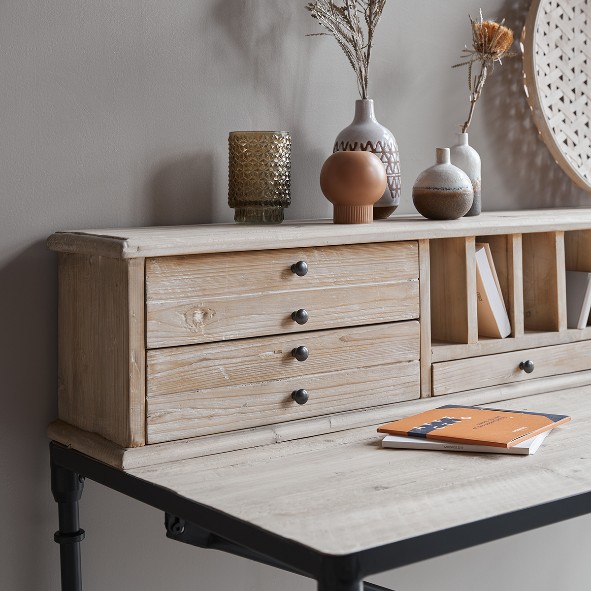 Scrivania secretaire in Pino Henry Scrivania secretaire in Pino Henry