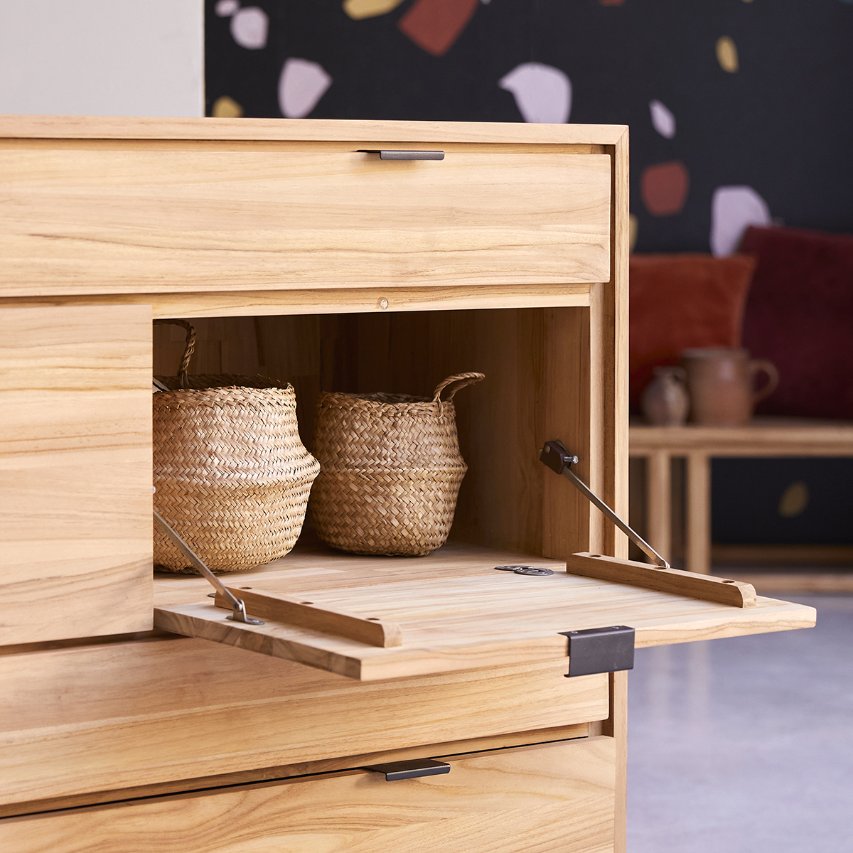 Senson solid teak chest of drawers Senson solid teak chest of drawers