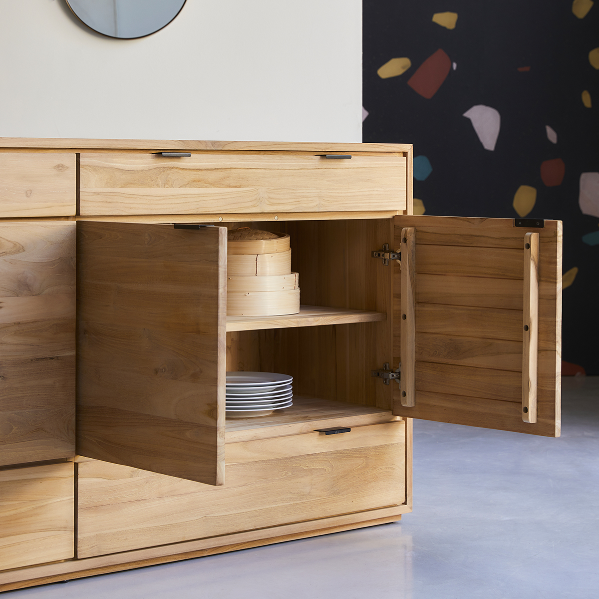 Senson solid teak sideboard 200 cm Senson solid teak sideboard 200 cm