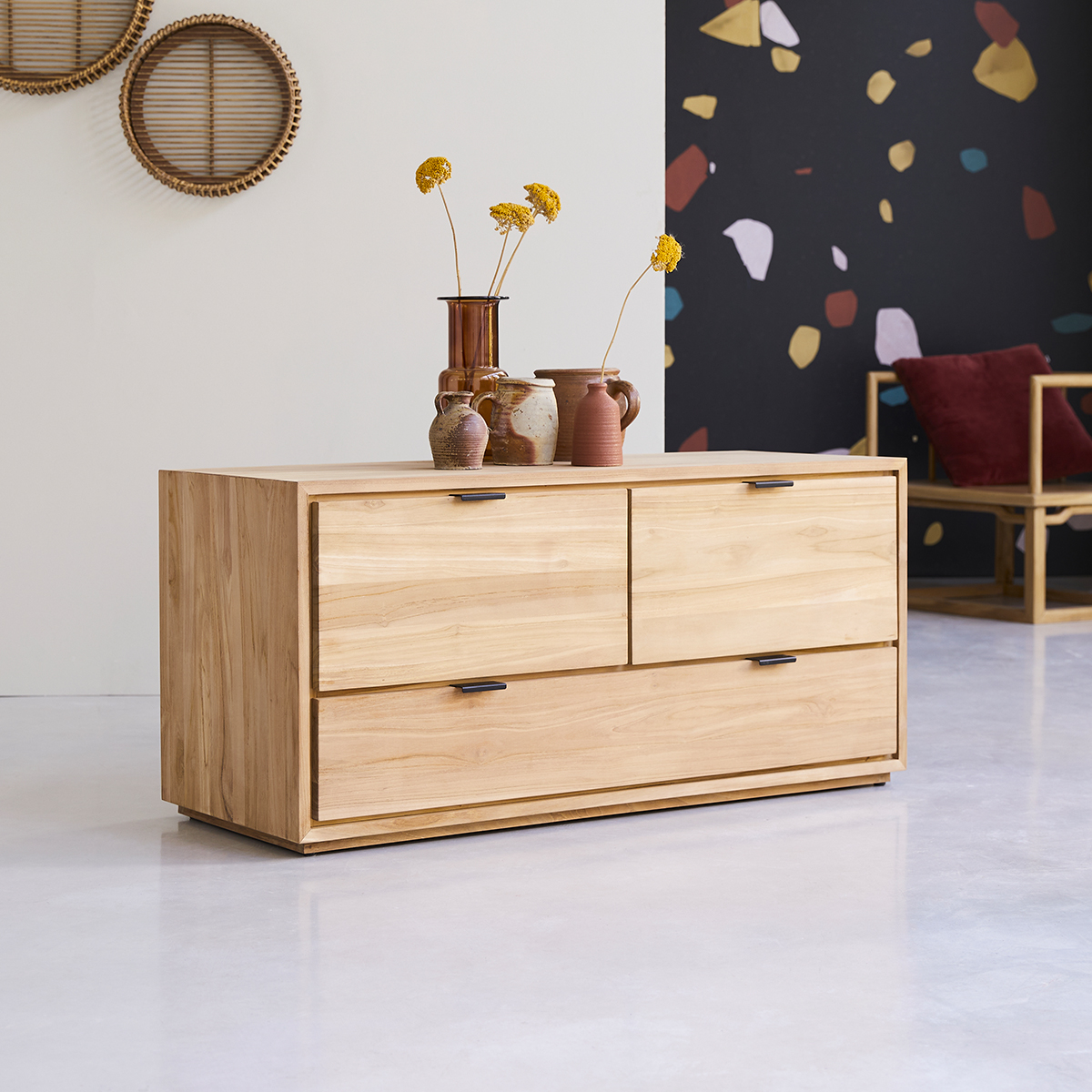 Senson solid teak TV unit 120 cm Senson solid teak TV unit 120 cm