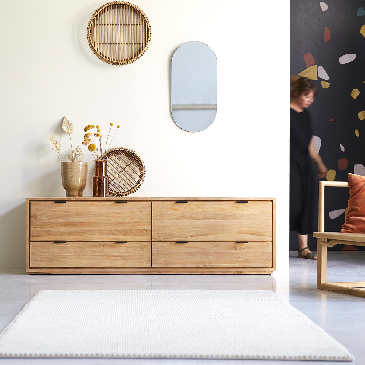 Senson solid teak TV unit 180 cm Senson solid teak TV unit 180 cm
