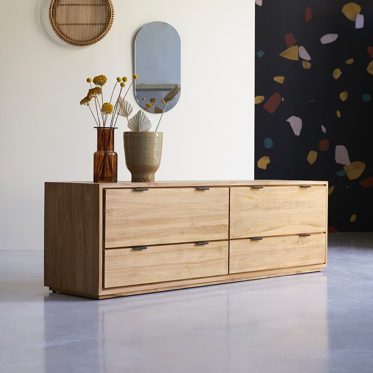 Senson solid teak TV unit 180 cm Senson solid teak TV unit 180 cm