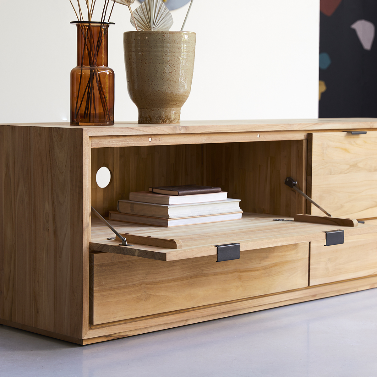 Senson solid teak TV unit 180 cm Senson solid teak TV unit 180 cm