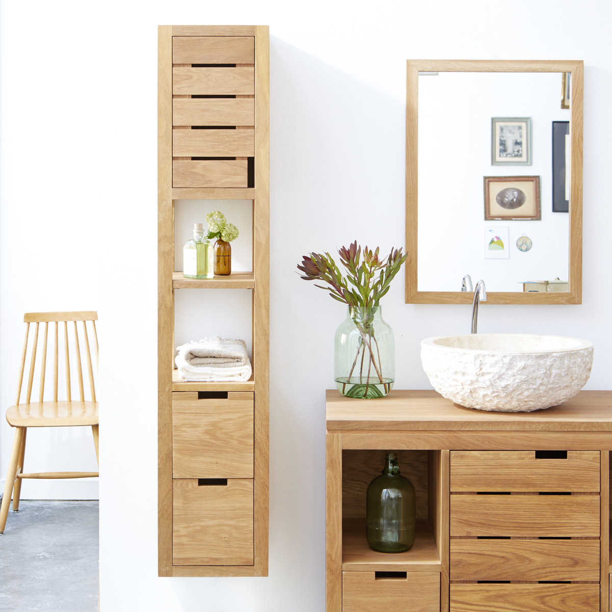 Serena solid oak Column 30 Serena solid oak Column 30