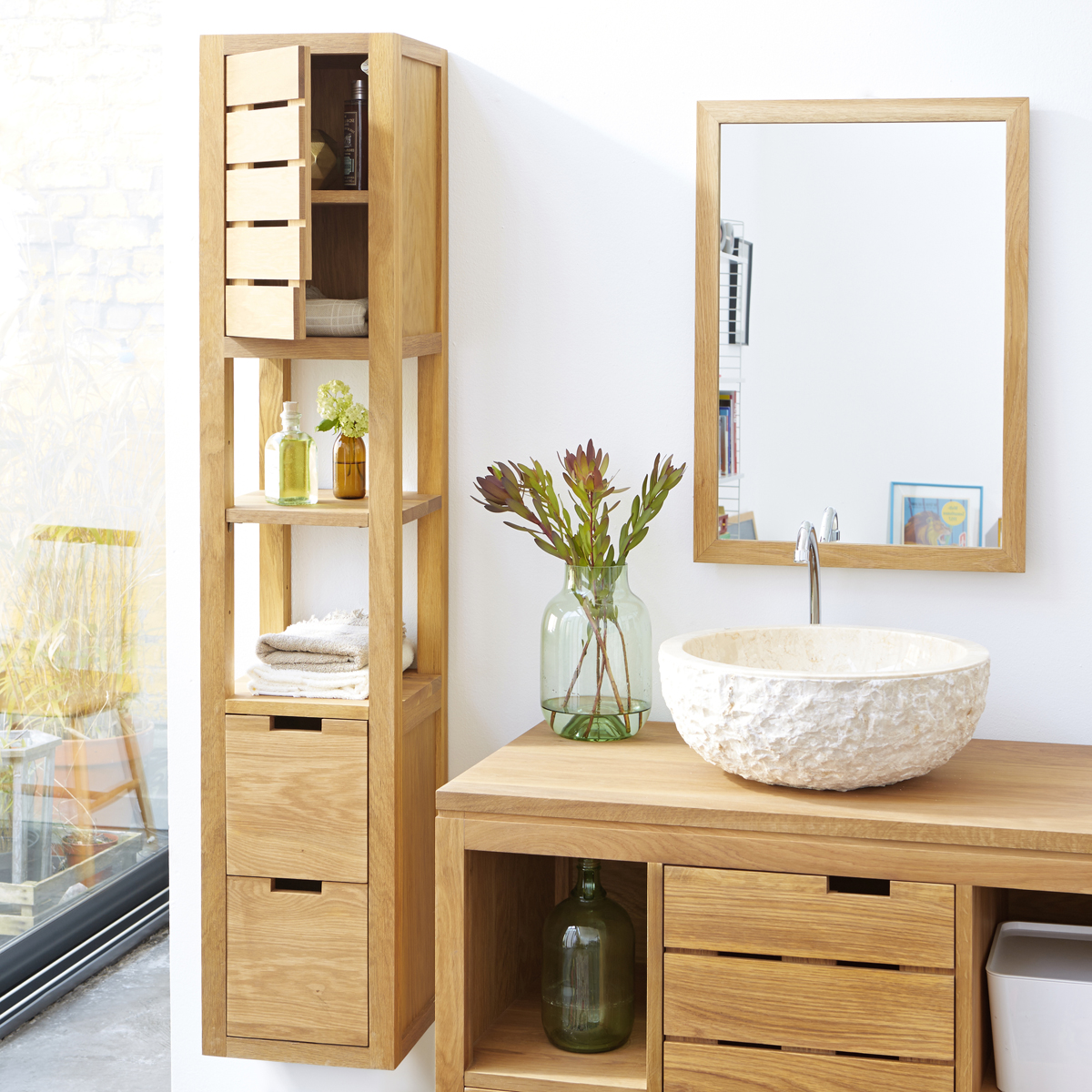 Serena solid oak Column 30 Serena solid oak Column 30