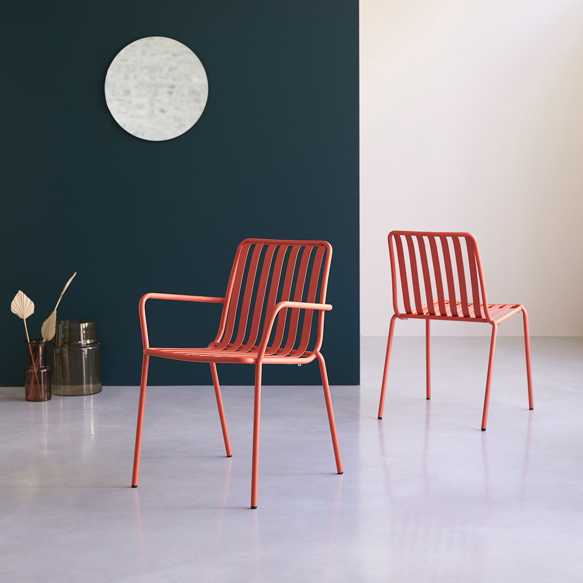 Sillón de metal Gaby orange Sillón de metal Gaby orange