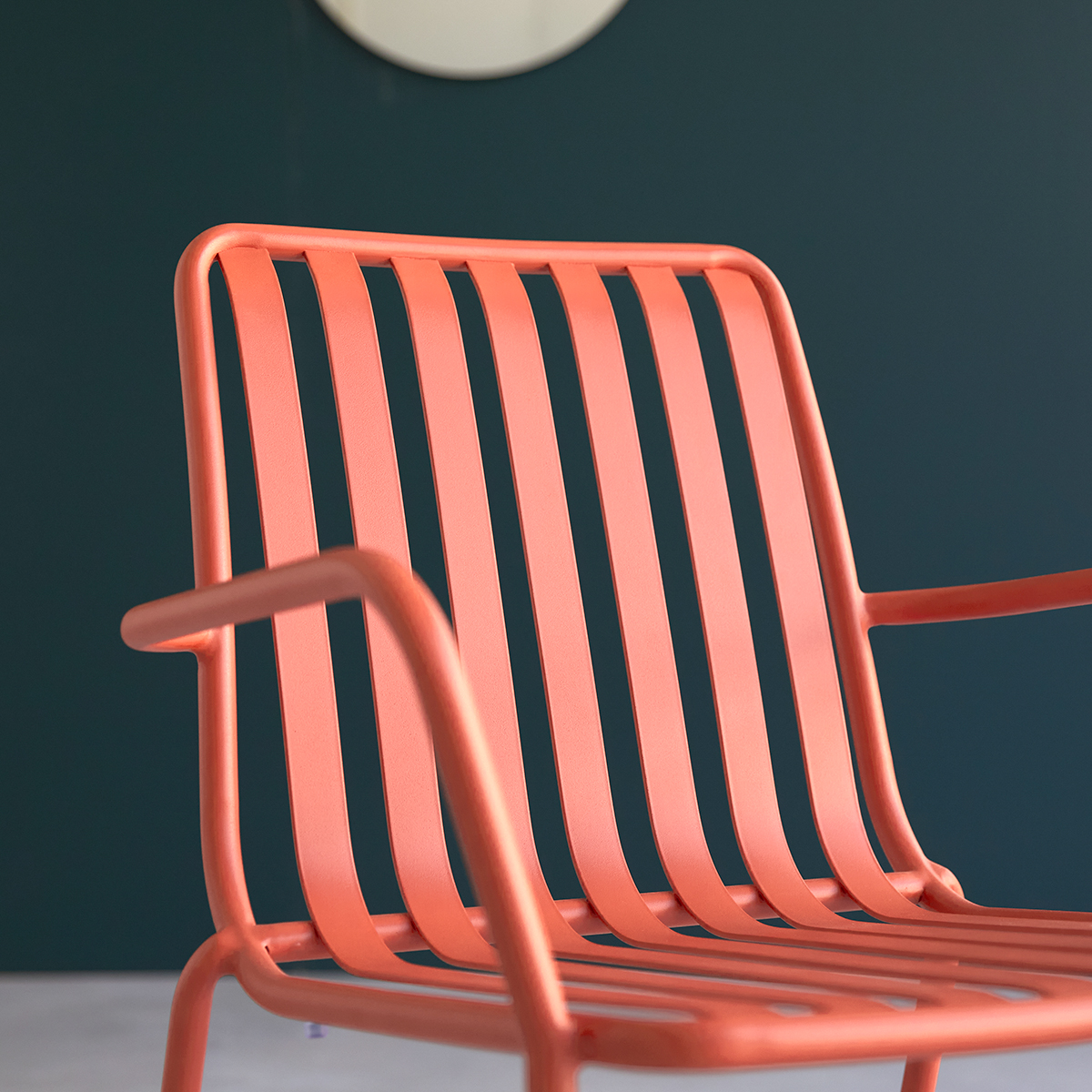 Sillón de metal Gaby orange Sillón de metal Gaby orange