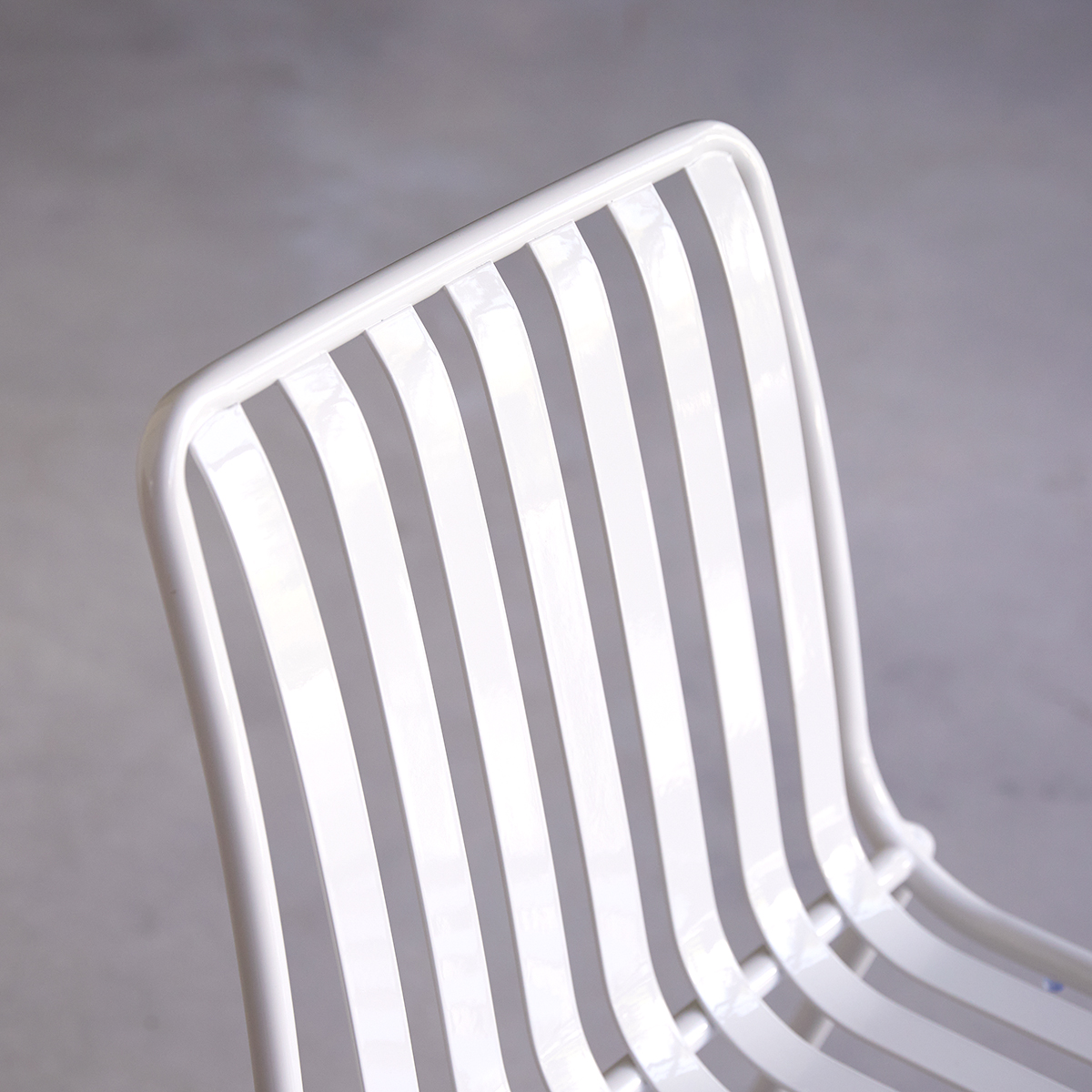 Silla de metal Gaby white Silla de metal Gaby white