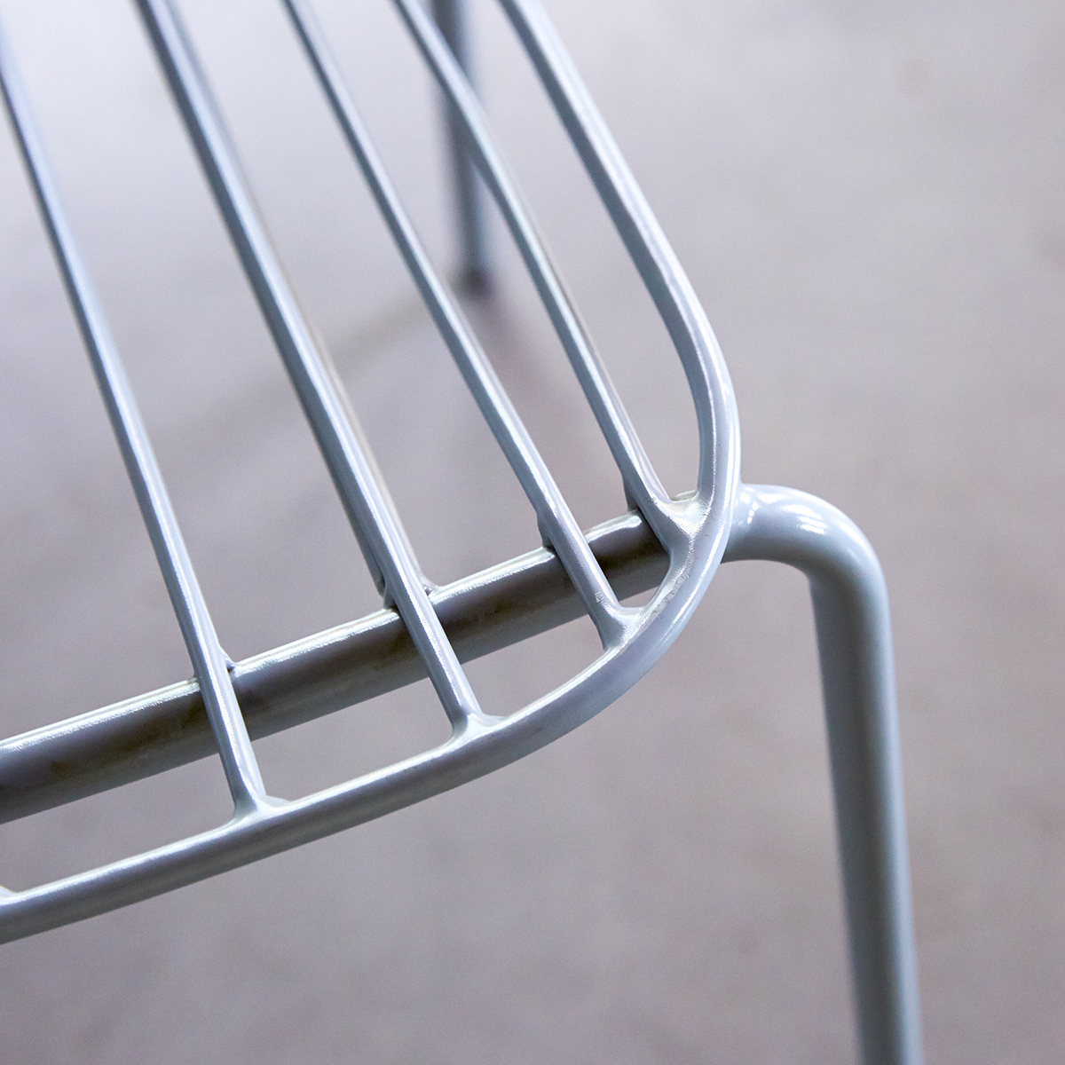 Silla en metal Arty azúl gris Silla en metal Arty azúl gris