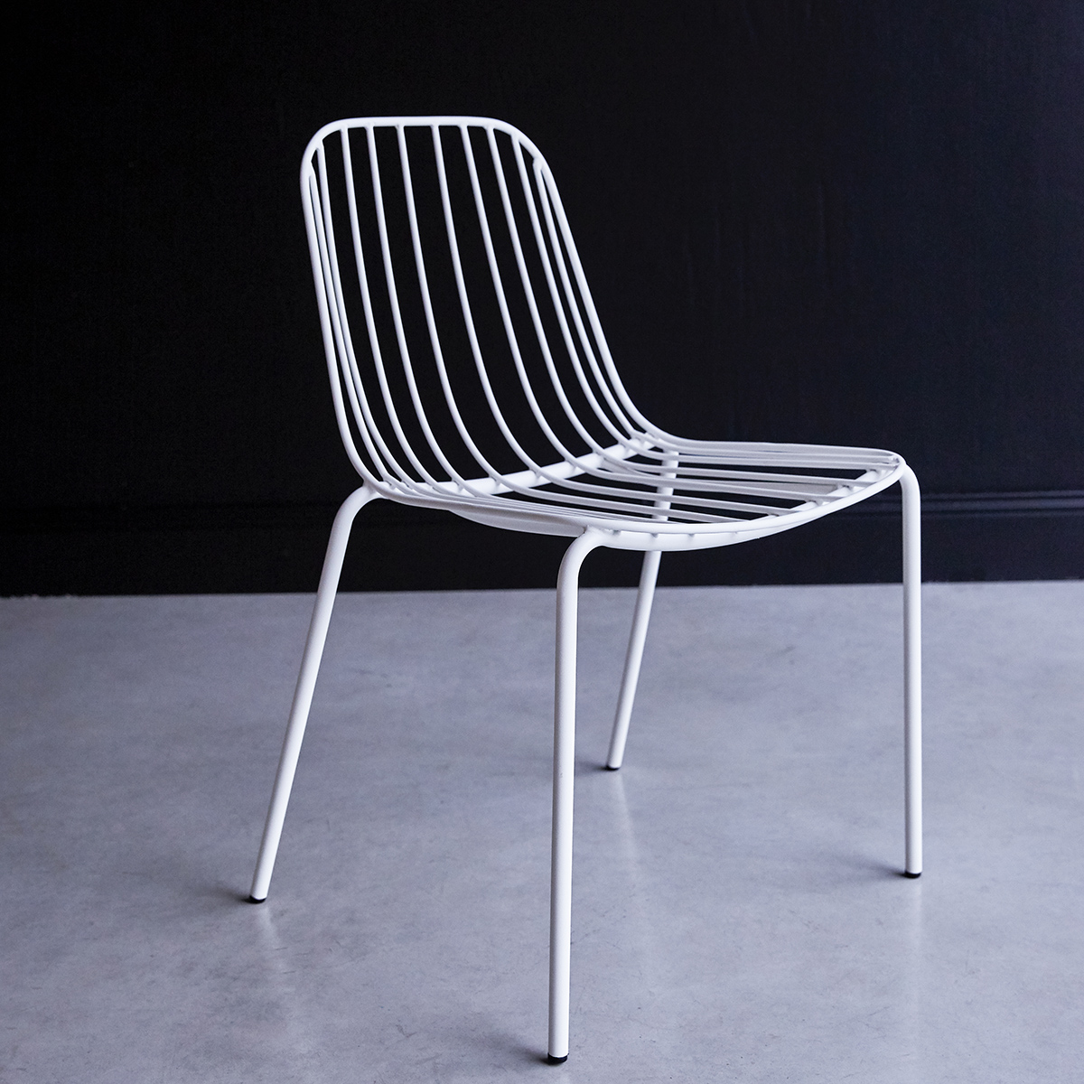 Silla en metal Arty blanca Silla en metal Arty blanca