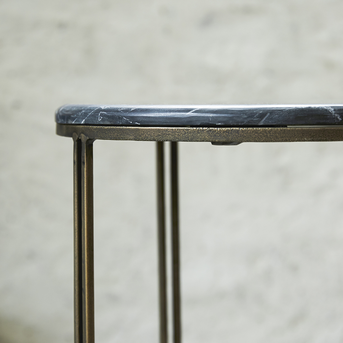 Simëon metal and marble Bedside table Simëon metal and marble Bedside table