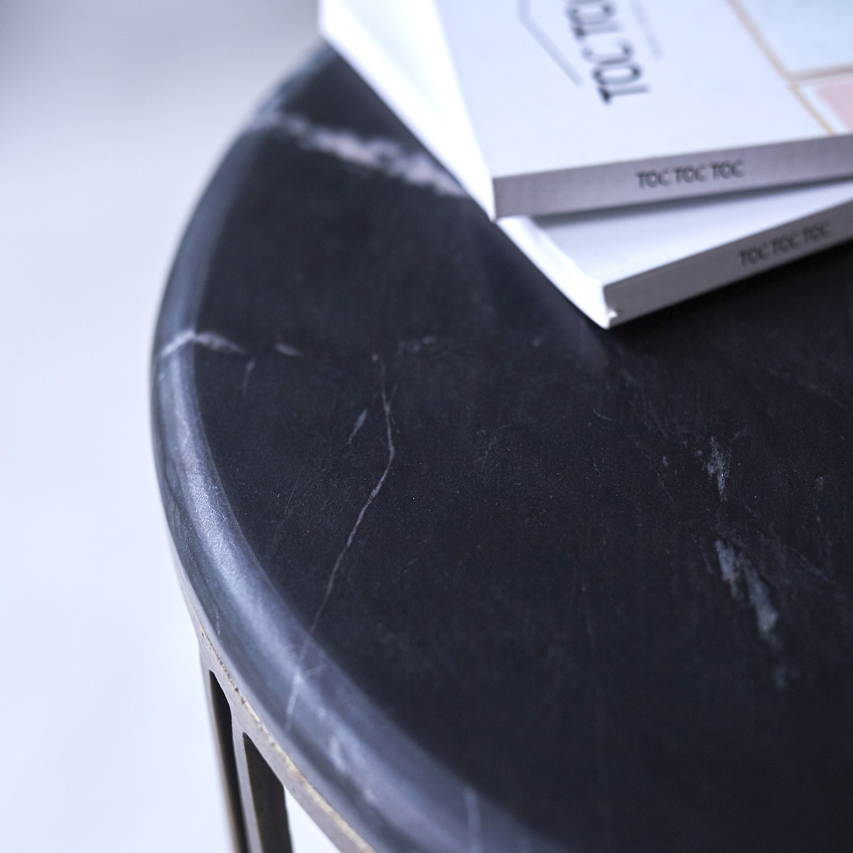 Simëon Metal and Marble Side Table Simëon Metal and Marble Side Table