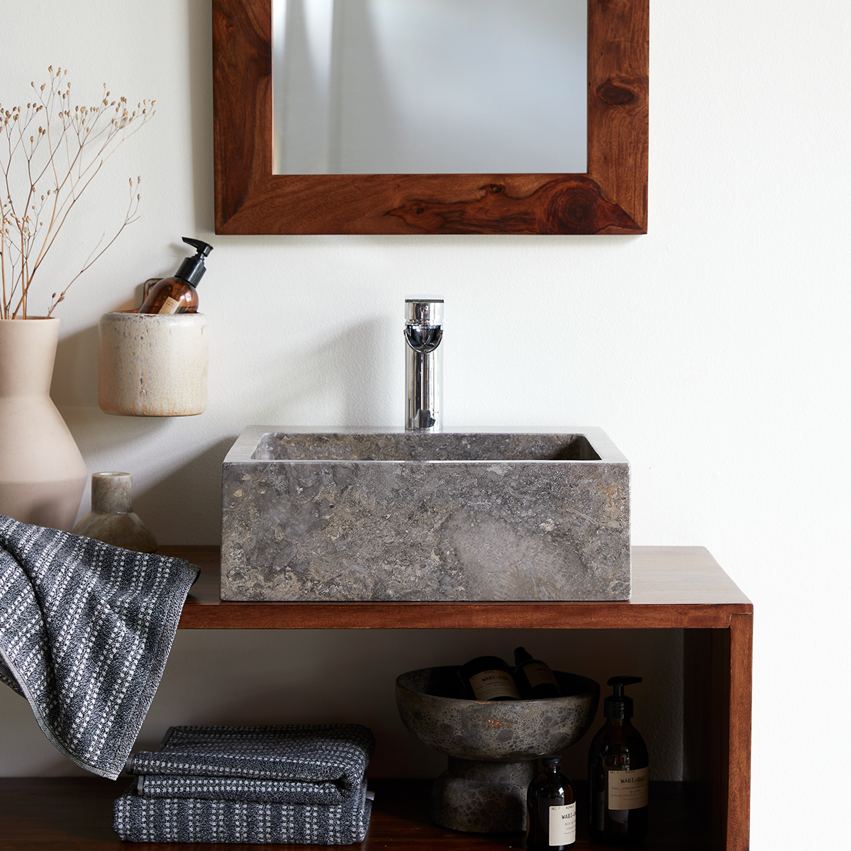 Slats grey marble Washbasin Slats grey marble Washbasin