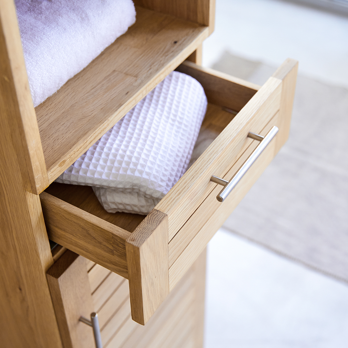 Soho Oak 180 tall oak bathroom unit Soho Oak 180 tall oak bathroom unit