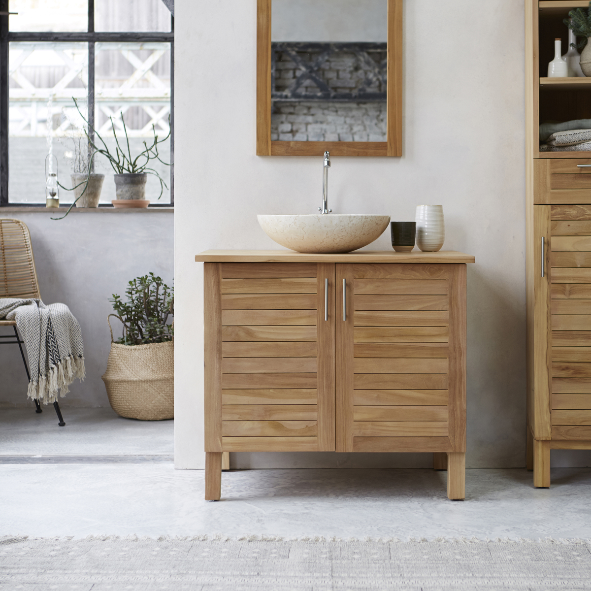 Soho solid teak Washstand 85 Soho solid teak Washstand 85