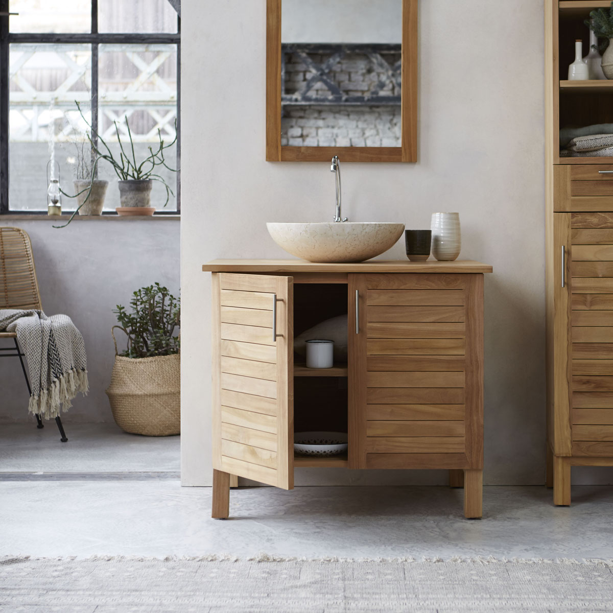 Soho solid teak Washstand 85 Soho solid teak Washstand 85
