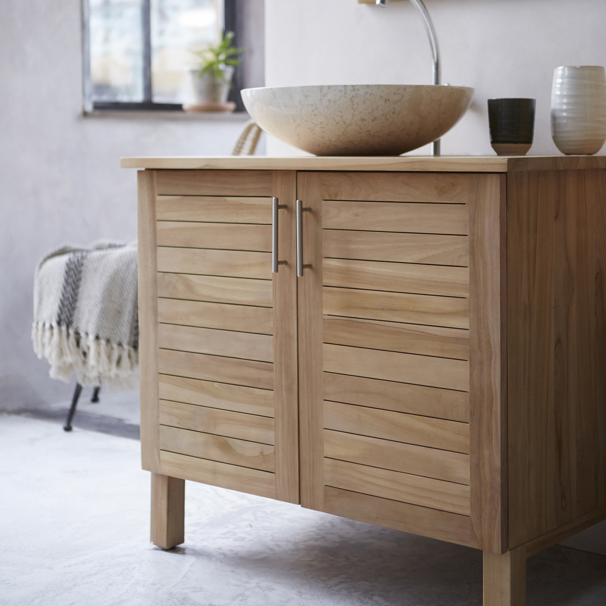 Soho solid teak Washstand 85 Soho solid teak Washstand 85