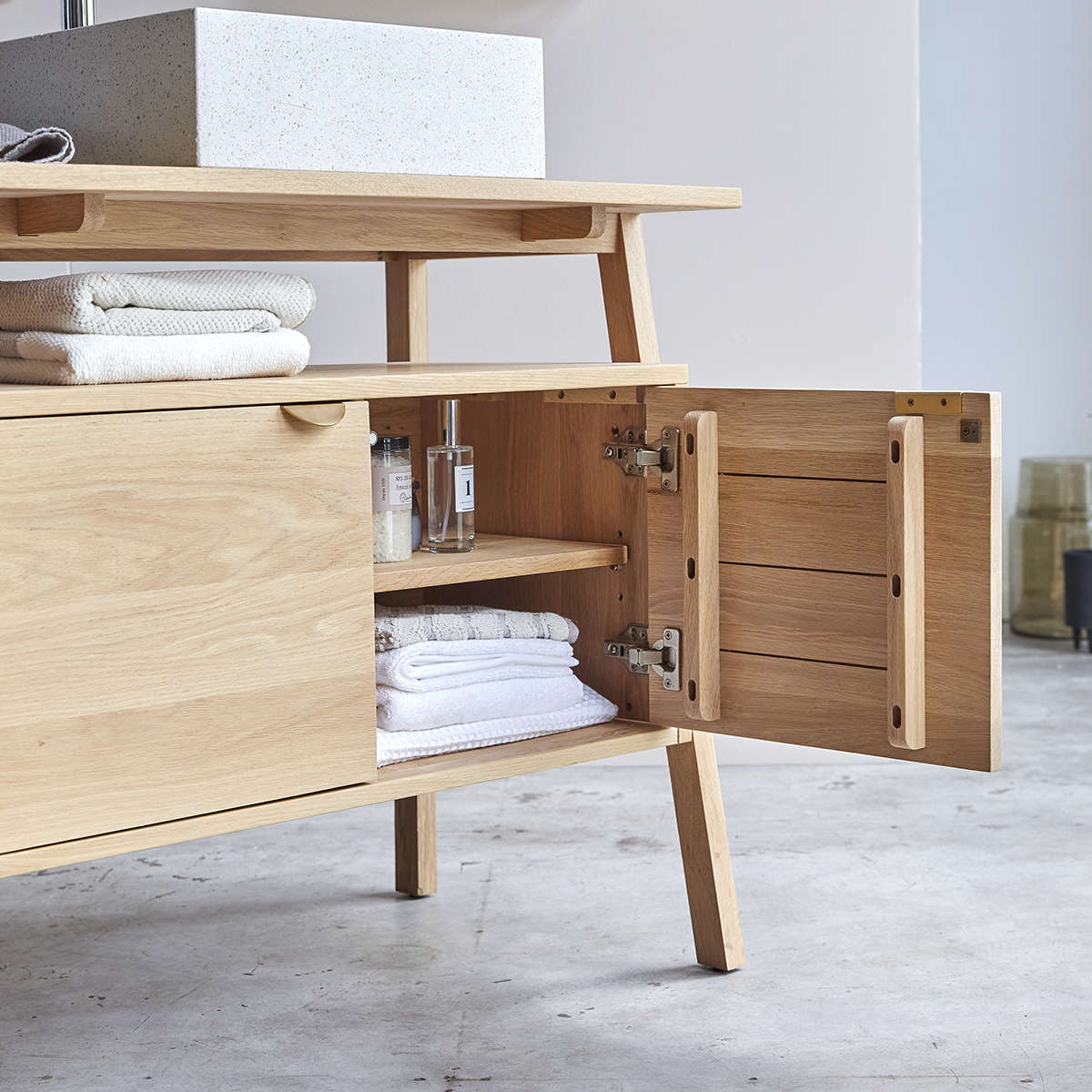 solid oak vanity unit 90 Pola solid oak vanity unit 90 Pola