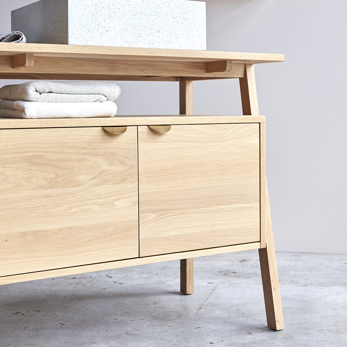solid oak vanity unit 90 Pola solid oak vanity unit 90 Pola