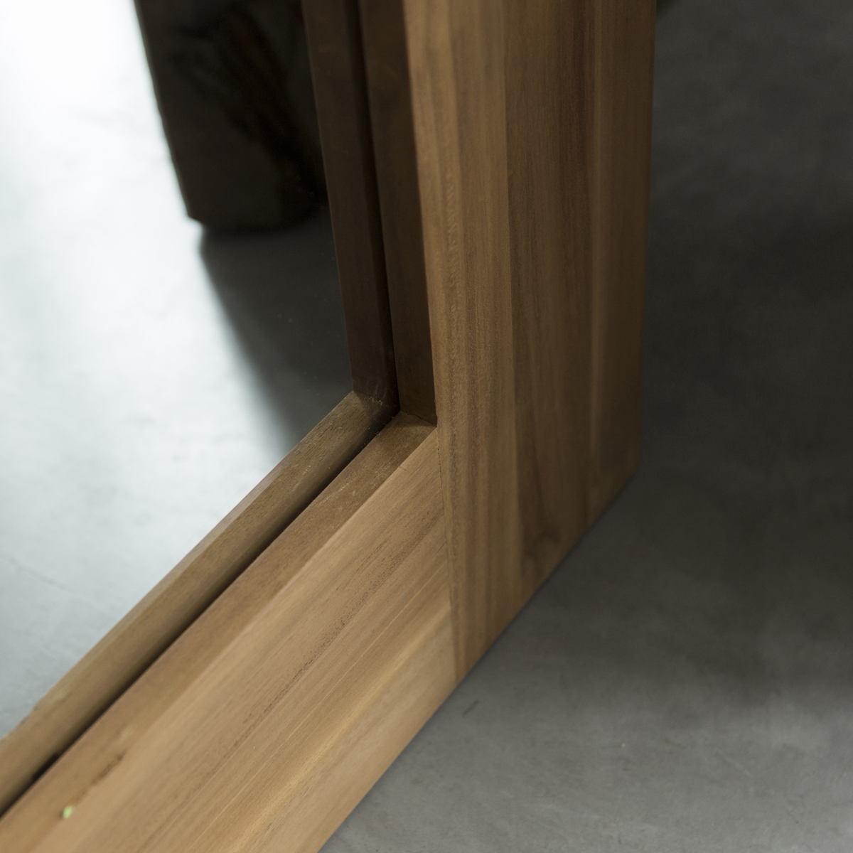 Square Teak Mirror 200x90 Square Teak Mirror 200x90