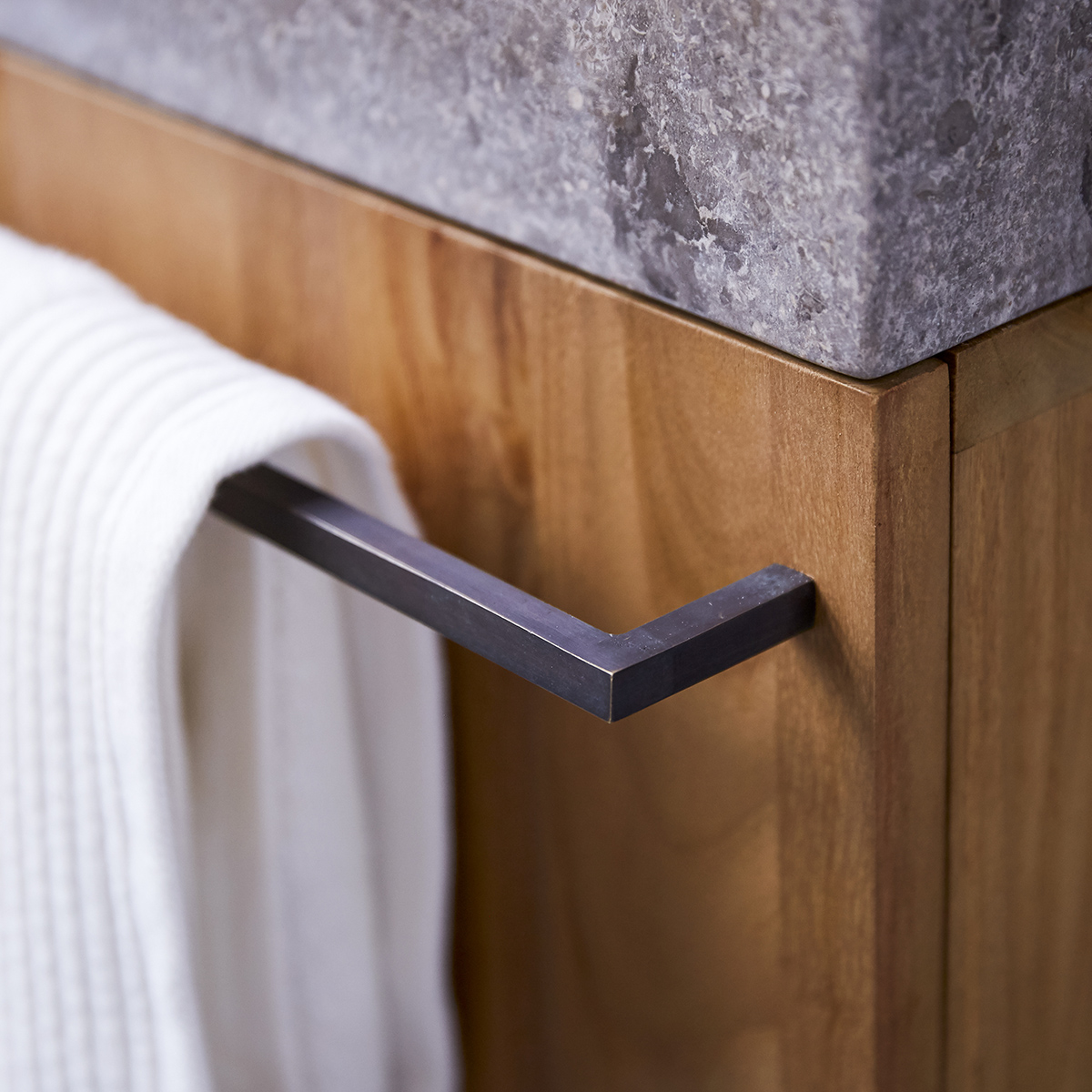 Stelle solid teak and Marble Vanity Cabinet Grey Stelle solid teak and Marble Vanity Cabinet Grey