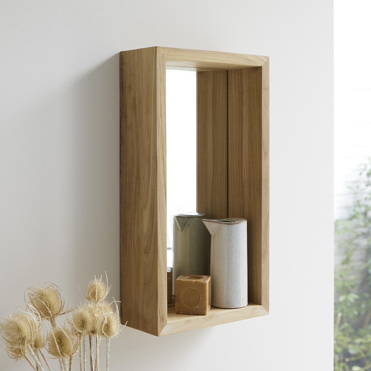 Stelle Teak Mirror 55x30 Stelle Teak Mirror 55x30