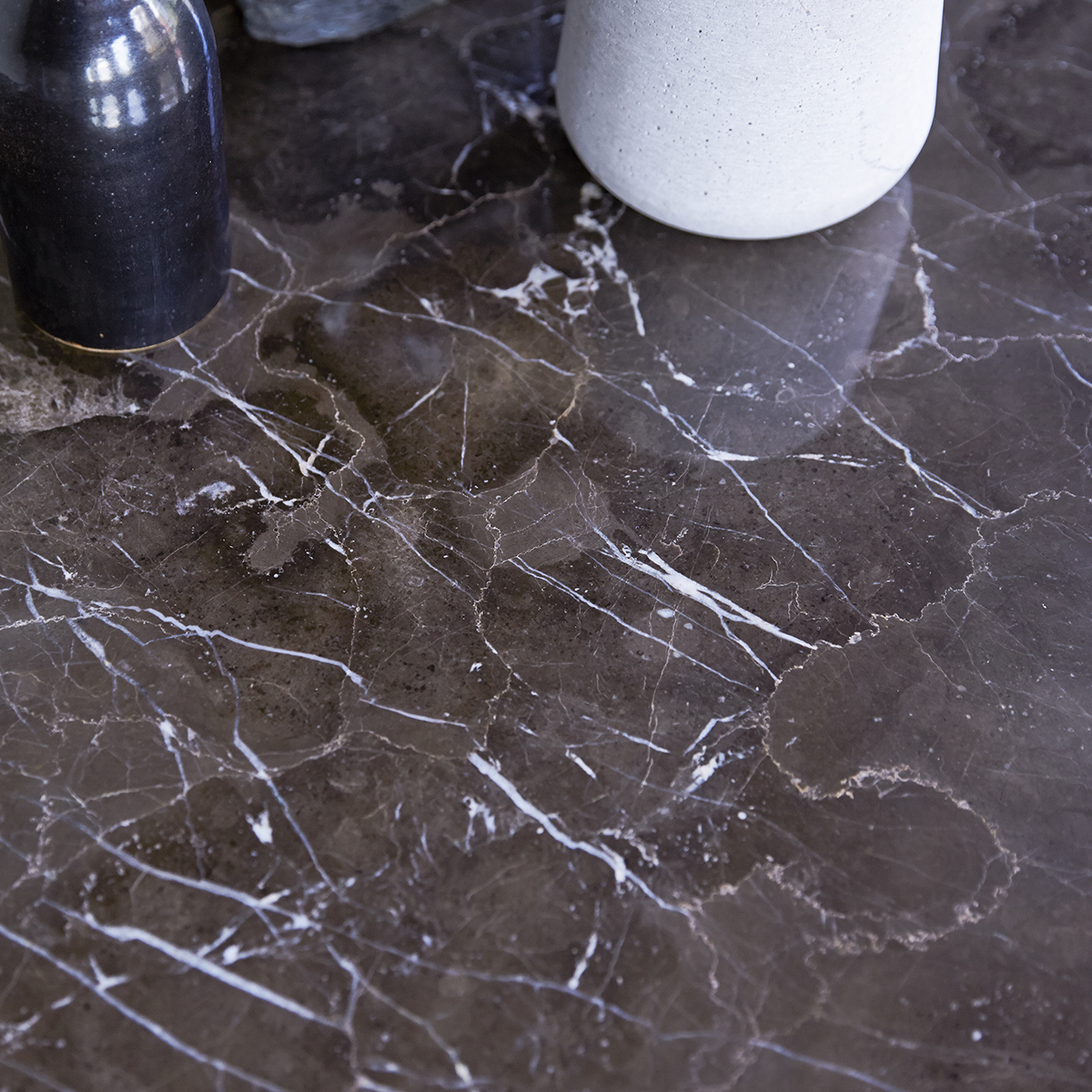 Stoneleaf Oak and Marble Dinner Table 130 Stoneleaf Oak and Marble Dinner Table 130