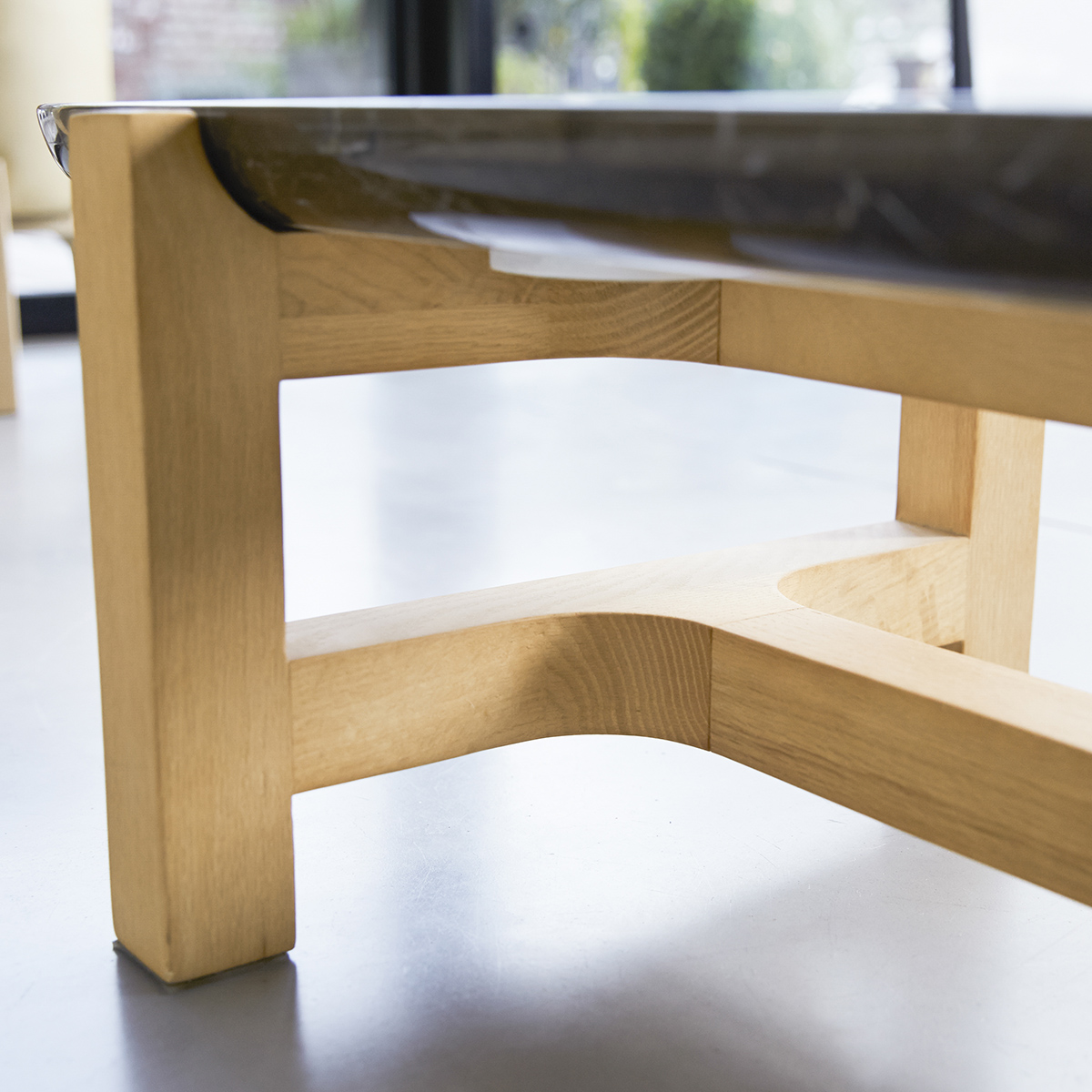 Stoneleaf solid oak and marble Coffee Table 130x45 cm Stoneleaf solid oak and marble Coffee Table 130x45 cm
