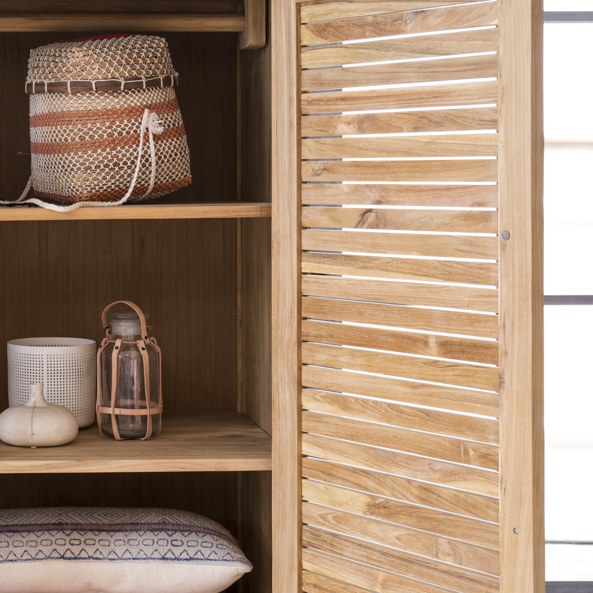 Suzette solid teak Wardrobe 195 Suzette solid teak Wardrobe 195
