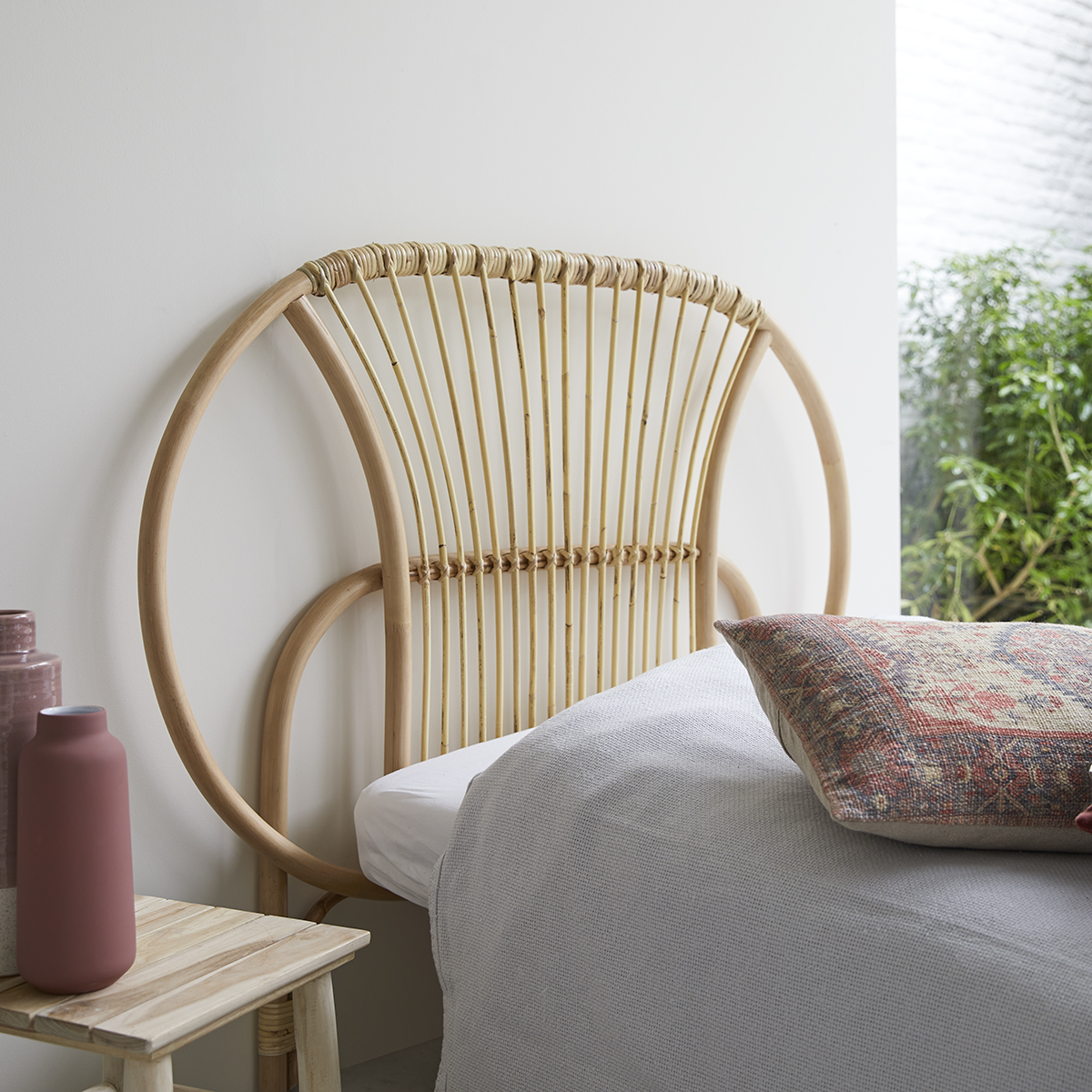 Tête de lit en rotin 120 cm Léontie Tête de lit en rotin 120 cm Léontie