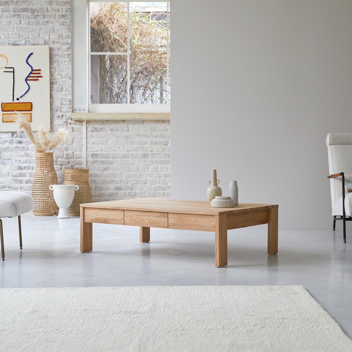Table basse en chêne massif 120x80 Eden Table basse en chêne massif 120x80 Eden