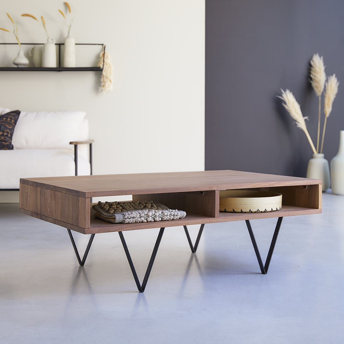 Table basse en noyer massif Metric Table basse en noyer massif Metric