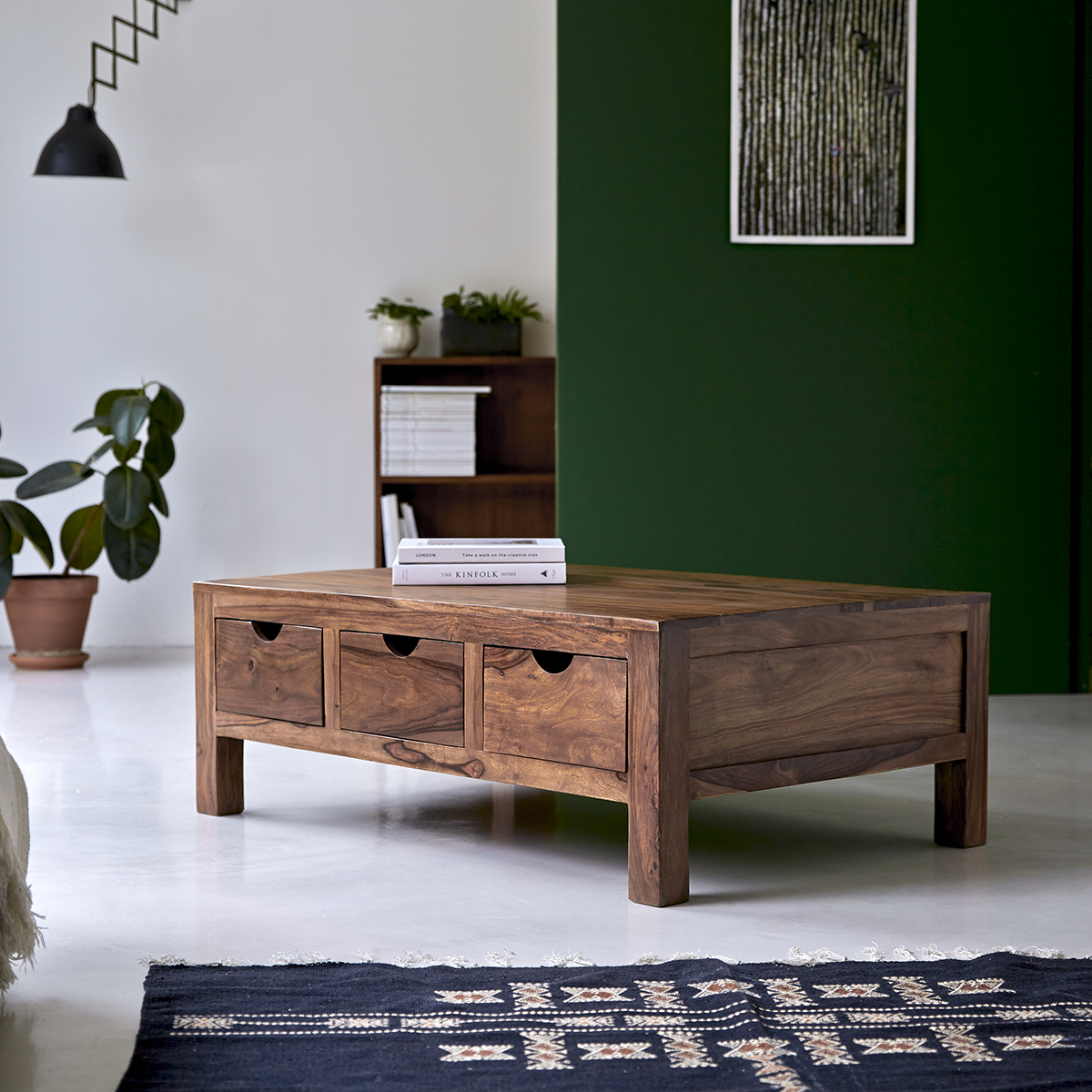 Table basse en palissandre massif Oliver Table basse en palissandre massif Oliver