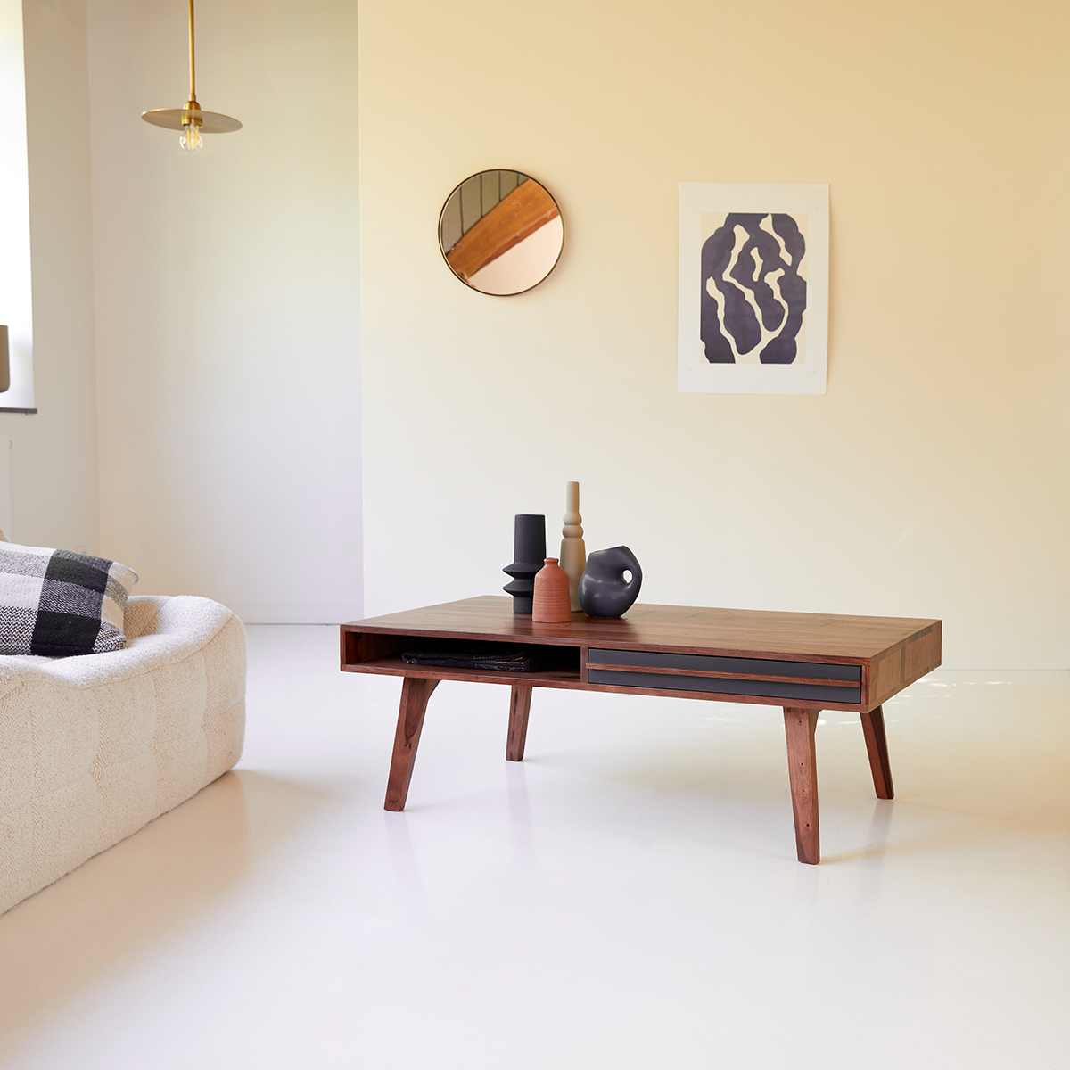 Table basse en palissandre Niels Table basse en palissandre Niels