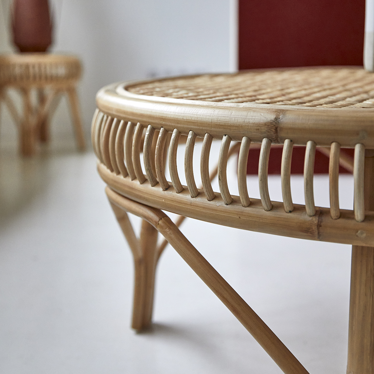 Table basse en rotin Zita Table basse en rotin Zita