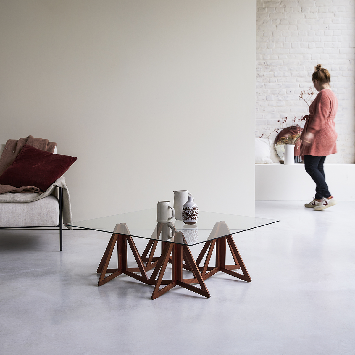 Table basse en teck massif Mona Table basse en teck massif Mona