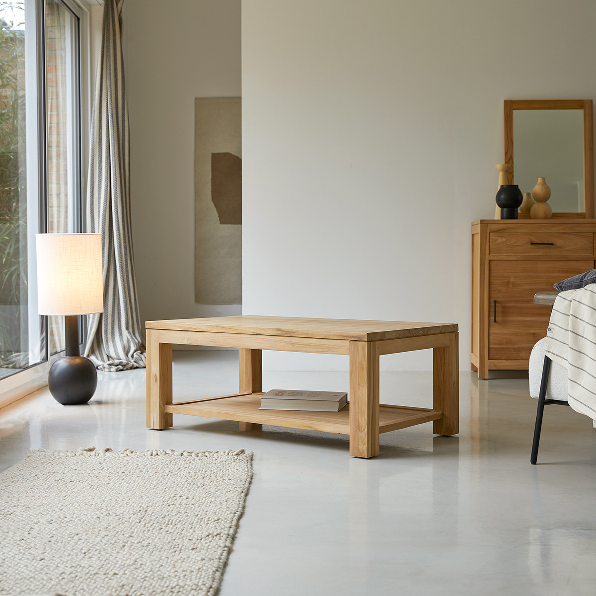 Table basse rectangulaire en teck massif Eve Table basse rectangulaire en teck massif Eve