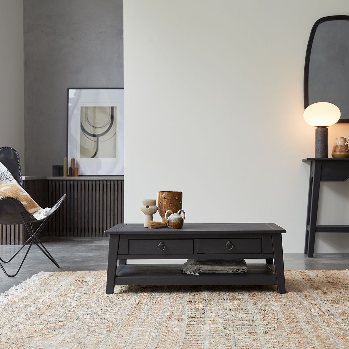 Table basse wengé Thaki black Table basse wengé Thaki black