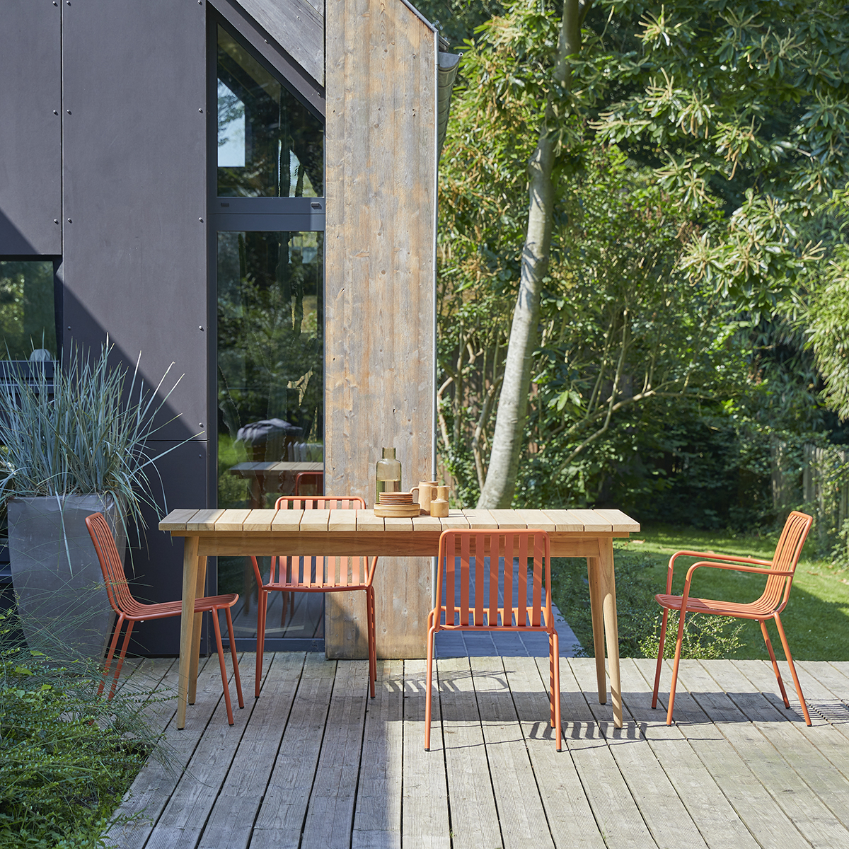 Table de jardin en teck massif 180 Vadim Table de jardin en teck massif 180 Vadim