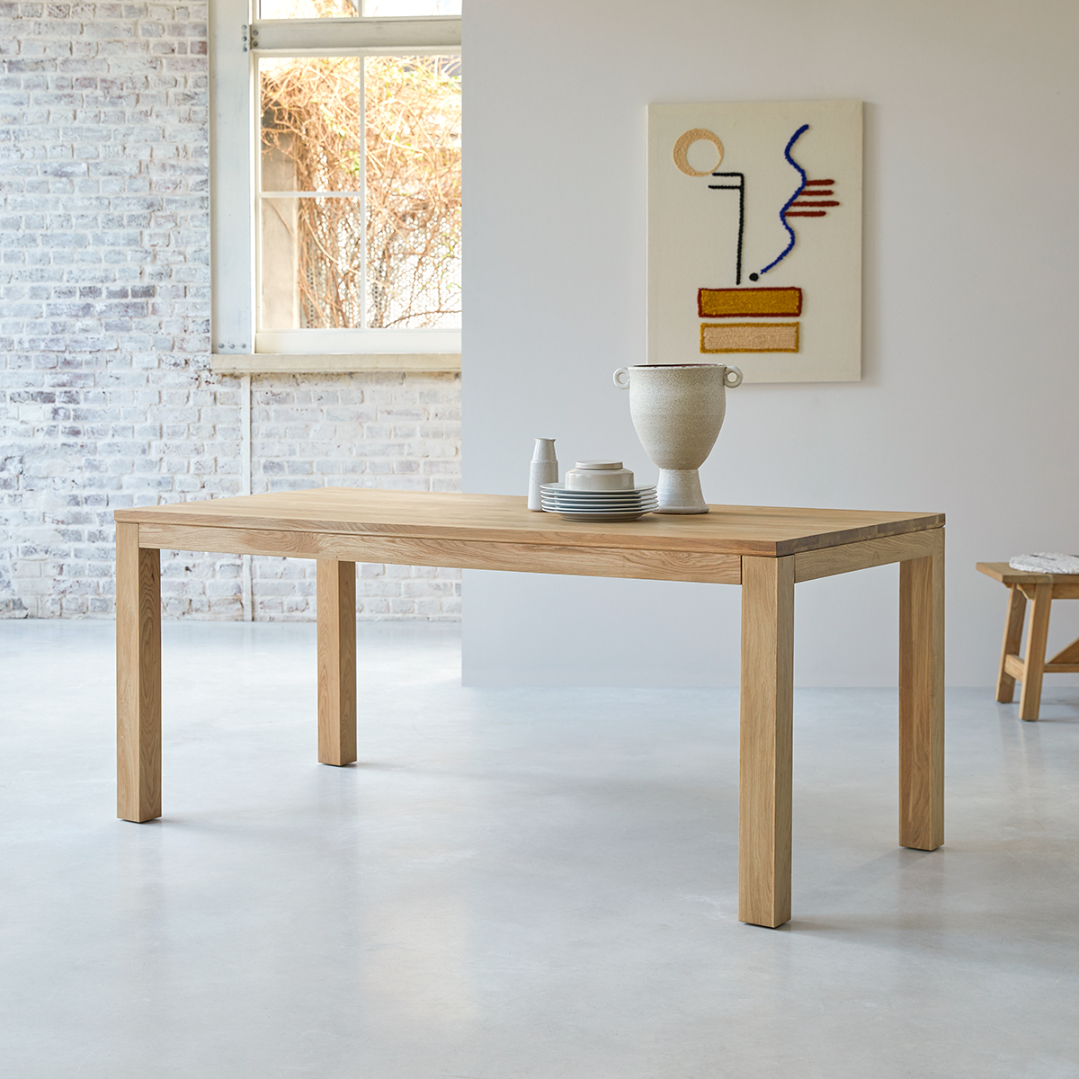 Table en chêne massif 180x90 Eden Table en chêne massif 180x90 Eden