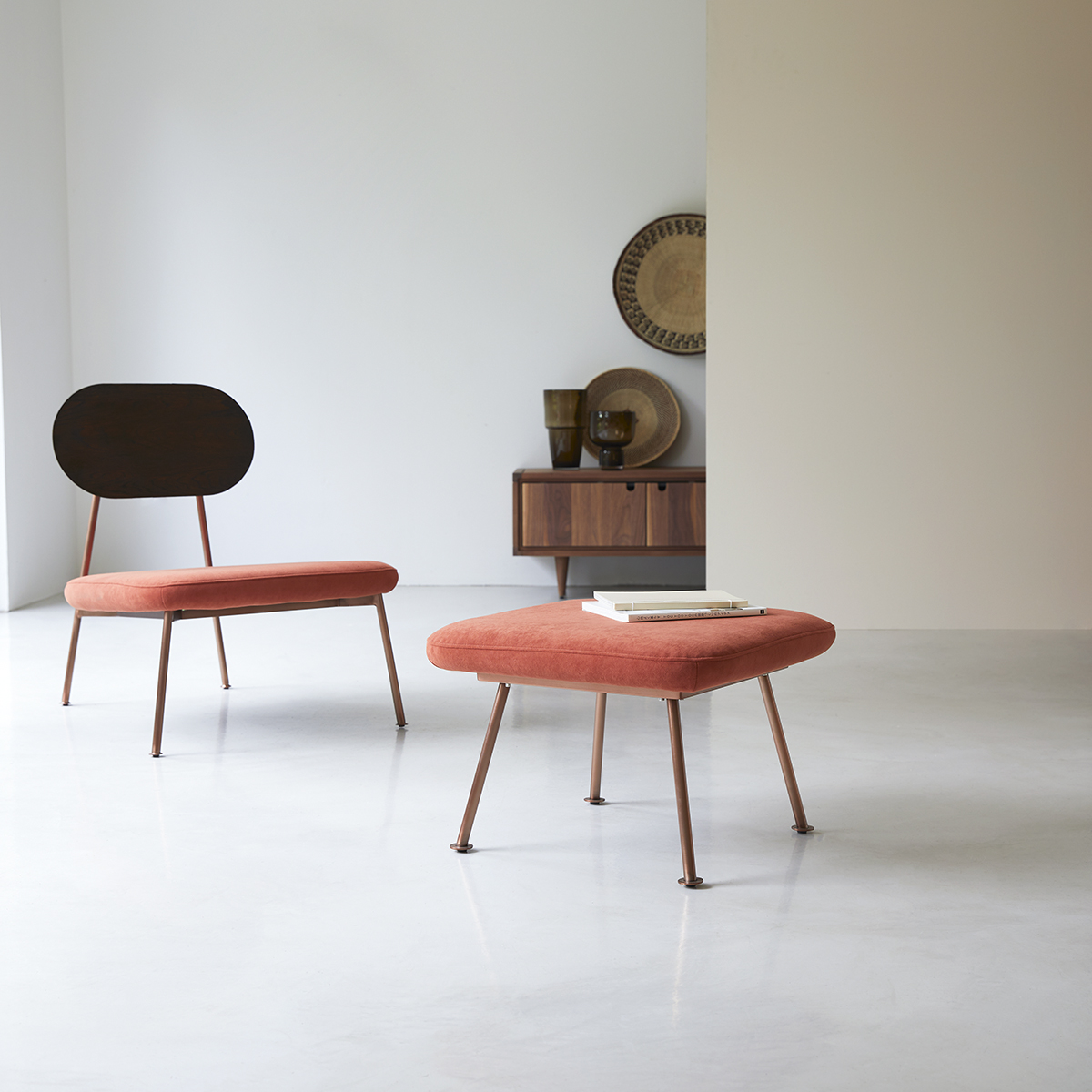 Tabouret Yutapi Sienna en velours Tabouret Yutapi Sienna en velours