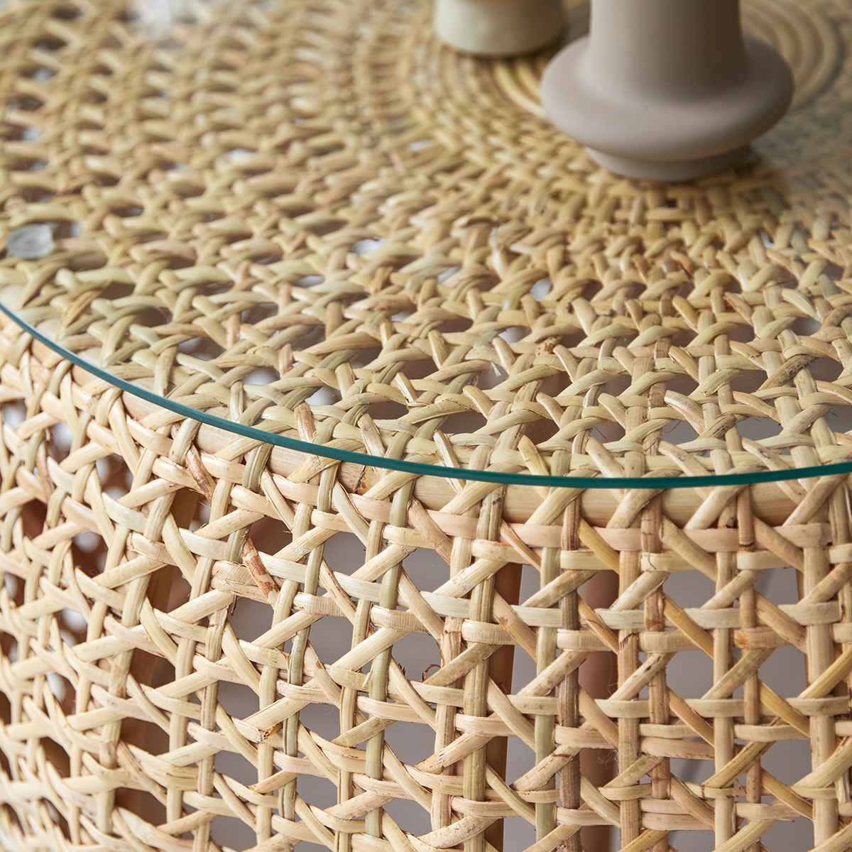 Tavolino in Rattan Esther 80 Tavolino in Rattan Esther 80